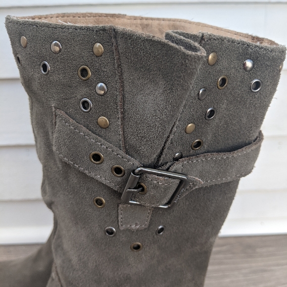 Juicy Couture Gray Suede Giordana Boots - Picture 3 of 6